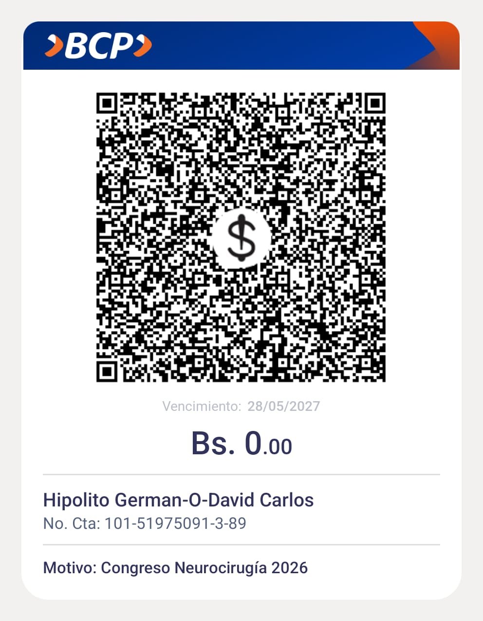 QR Inscripción